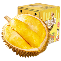 泰国金枕榴莲液氮 金枕头水果 5-6斤 包4-5房 特级果 百年老树干包果  金枕