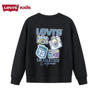 李维斯Levi's 马年过年衣服 儿童卫衣长袖 男女童红色 男