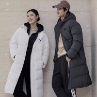 保暖服饰、88VIP：adidas 拒水暖「芯」 男女士长款羽绒服