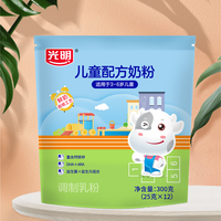 Bright/光明儿童配方奶粉300g独立小袋成长四段高钙铁锌DHA早餐奶粉