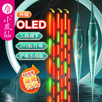 小凤仙 大圣夜光漂OLED咬钩变色电子鱼漂日夜两用水晶硬尾醒目浮漂