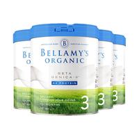 贝拉米(Bellamy's)澳洲有机白金版A2蛋白婴幼儿配方奶粉3段(12月以上)800g*4罐 3段800g*4罐 保质期25年6月