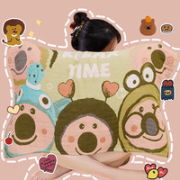 爱尔思 纯棉纱布枕巾100%全棉柔软透气吸汗不掉毛学生宿舍可爱枕头盖巾