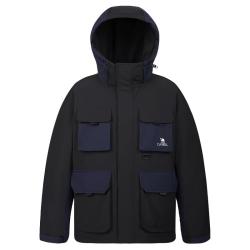 骆驼 工装男款羽绒服 幻影黑