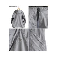 GOLDWIN 男士户外防撕裂连帽夹克/休闲运动GL15145外套 金属灰、メタリックグレイ，黑色、ブラック 简约
