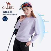 CAMEL/骆驼儿童卫衣长袖上衣户外休闲内搭春秋时尚中大童男女童 无帽子 圆领