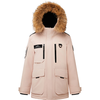 波司登（BOSIDENG）25年极寒羽绒服男女同款鹅绒大毛领加厚御寒保暖外套 【趋势】雪樱粉1862 3XL 185/104A 体重约155-170斤