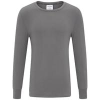 Calvin Klein内衣秋冬男士休闲简约圆领柔软舒适ck弹力家居打底保暖内衣秋衣 5GS-上衣-太空灰 M