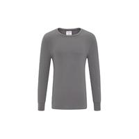 Calvin Klein内衣秋冬男士休闲简约圆领柔软舒适ck弹力家居打底保暖内衣秋衣 5GS-上衣-太空灰 XL