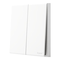 罗格朗开关插座面板家用86型画采陶瓷白暗装usb一开双控5孔多孔电源插座 二位多控开关