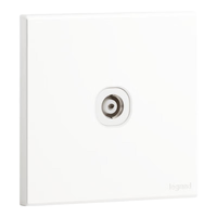 罗格朗开关插座面板家用86型画采陶瓷白暗装usb一开双控5孔多孔电源插座 电视插座