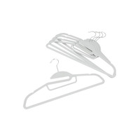 NITORI宜得利家居 家用晾衣架衣柜挂衣架女士衣撑男士植绒衣架