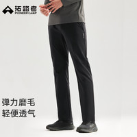 Pioneer Camp 针织长裤男士秋冬季男装户外磨毛保暖跑步直筒松紧腰运动裤休闲裤