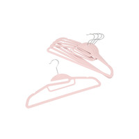 NITORI宜得利家居 家用晾衣架衣柜挂衣架女士衣撑男士植绒衣架