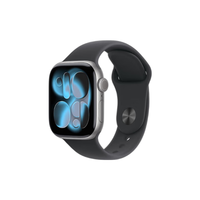 Apple Watch Series 11 智能手表 GPS版 42mm 深空灰色铝金属表壳 黑色运动型表带 S/M