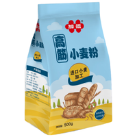 加福高筋面粉500g 面包粉 烘焙原料小麦粉面包饺子馒头用面粉 高筋面包粉500g