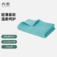 Uchino A类全棉抗菌浴巾毛巾柔软舒适纯棉TK 炫彩柔软浴巾-蓝色