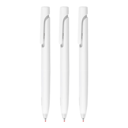 斑马牌 JJZ66速干中性笔低重心减振笔按动式blen签字笔0.5mm 白杆黑芯 3支