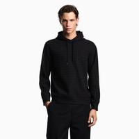 EMPORIO ARMANI 2025秋冬 阿玛尼男式满印鹰标logo日常休闲连帽卫衣