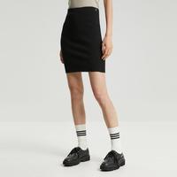 Calvin Klein CK Jeans夏季女士休闲通勤刺绣后拉链罗纹包臀裙针织半裙短裙