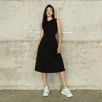 Calvin Klein CK Jeans夏季女士休闲气质通勤系带收腰显瘦露腰刺绣无袖连衣裙