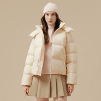 Lacoste 法国鳄鱼女装时尚纯色日常通勤舒适百搭简约休闲鸭绒羽绒服外套