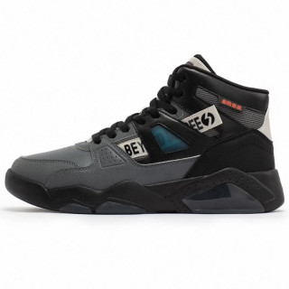 361° 型燃4.0 黑武士 秋冬加绒 革面防水 橡胶大底 高帮加厚防滑运动鞋 672322201