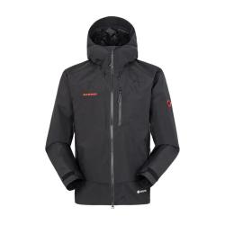 MAMMUT 防水防风透气冲锋衣 Ayako Pro 2.0红标连帽拉链长袖  山地多用途 黑色