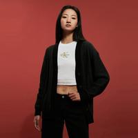 Calvin Klein CK Jeans秋冬女士本命年龙纹提花纽扣V领针织开衫外套