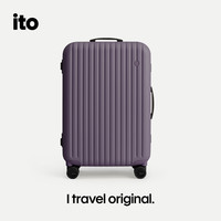 ito行李箱女2025铝框箱男大容量拉杆箱留学结实耐用旅行箱 灰烟紫 ashy purple 20寸