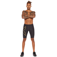 2XU Light Speed系列 男子压缩裤 MA53311b 黑色/黑色 M