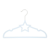 NITORI宜得利家居 防滑可爱家用衣服架子小号衣撑儿童植绒衣架 蓝色