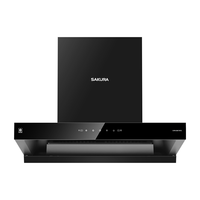 樱花(SAKURA)油烟机欧式750mm小尺寸抽吸排油烟机18m³风量家用小户型脱排顶吸油烟机烟灶套装天然气 CXW-268-TA75