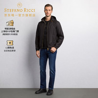 史蒂芬劳·尼治 男装 连帽真丝鳄鱼皮装饰外套 25