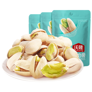 沃隆 大颗粒开心果 特大果原味无漂白坚果炒货散装休闲健康零食小吃 开心果50g*3