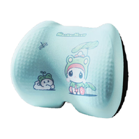 拽猫小个子女司机增高汽车坐垫主驾驶座加厚办公室科目二练车开车 【TPE冰感】腰靠+坐垫