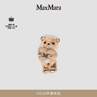 Max Mara 2026早春新品女装泰迪熊金属胸针4751016106