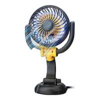 华饰 车载风扇USB口散热小电扇可折叠办公室宿舍汽车内便携迷你扇
