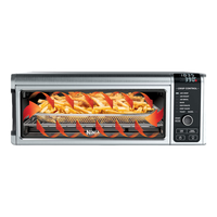 NINJA 空气炸锅 8合1家用多功能电炸锅 触控式空气炸烤箱 大容量 数字精确控温 银色 SP101