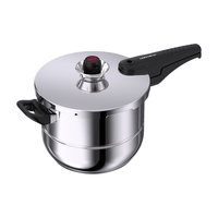 凌丰（LINKFAIR）高压锅防爆压力锅家用304不锈钢压力煲燃气灶电磁炉通用 6L【配蒸片适合3-6人】 22cm