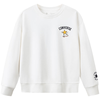 Converse匡威童装男童卫衣2025冬季中大童休闲运动时尚亲肤保暖上衣 【加绒款】古典白CNVN-FW-J981 110 /52 【身高98-104cm】