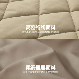 佐丹奴背心外套男装秋冬菱形格夹棉纯色立领棉衣马甲13075824