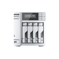 兮克6盘位万兆NAS私有云DIY 4个SATA盘位+2个M.2盘位10G/2.5G网口TS3004T【64G系统盘+内存】白色