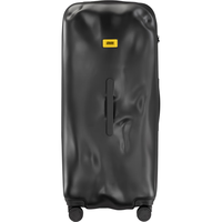 CRASH BAGGAGE意大利原创破损凹凸30英寸TRUNK行李箱旅行箱拉杆箱大容量男 女 TRUNK Black(哑光) 拉链 30英寸 托运,3-4人15天以上旅途