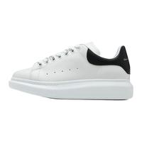 ALEXANDER MCQUEEN 经典黑尾素面男士系带小白鞋休闲运动鞋