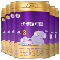 优博瑞可嘉 优博系列 幼儿奶粉 国行版 3段 900g*6罐
