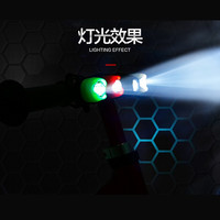 儿童自行车灯平衡车夜灯滑板车前尾灯单车骑行灯童车装饰配件前后灯 前后车灯-充电款【绿色】