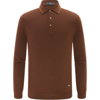 EMZ  【可机洗】羊毛衫早春男士毛衫精纺商务休闲翻领打底衫 棕色 2XL 185/100A 185/100A/XXL