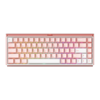 Akko/艾酷 8K回报率 有线磁轴键盘 双灯箱 雾透粉白 RGB