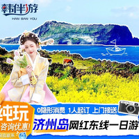韩国济州岛一日旅游牛岛一日拼小团中文导包车东西南线酒店接送机当地玩乐
